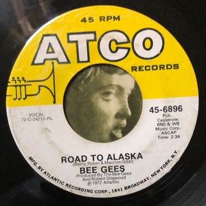 Bee Gees Run To Me/Road To Alaska Vinyl 45 Record '72